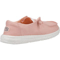 HEYDUDE Wendy Canvas Mocassini Rosa Da Donna Al 100% In Cotone
