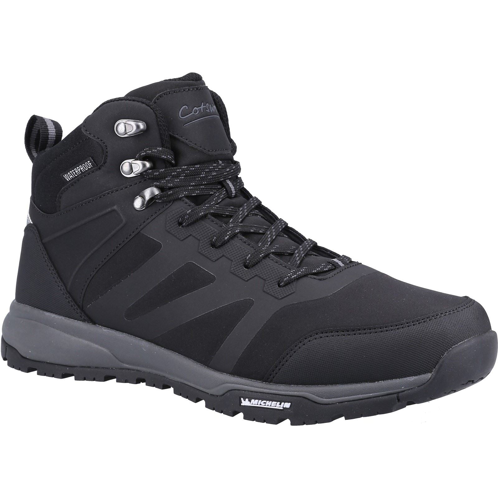 Cotswold Kingham Mid Stivali Da Trekking Neri Da Uomo