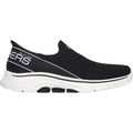 Skechers GO WALK 7 Mia Sneakers Da Donna In Tessuto Nero/Bianco