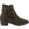 Hush Puppies Jenna Stivali Khaki Da Donna In Pelle
