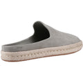 TOMS Santiago Mule Pantofole Grigie In Pelle Da Uomo Con Vetiver