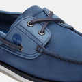 Timberland Classic 2 Eye Scarpe Stringate Blu In Pelle Da Uomo