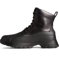Sperry Duck Float Stivali In Gomma Nera In Pelle