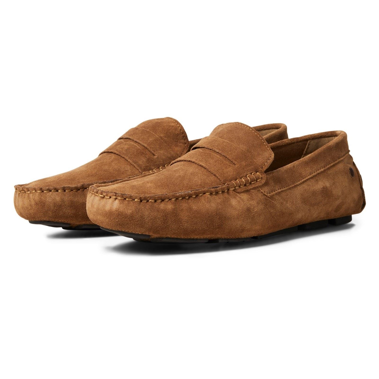 Jack & Jones Jensen Mocassini Da Uomo In Camoscio Color Cognac