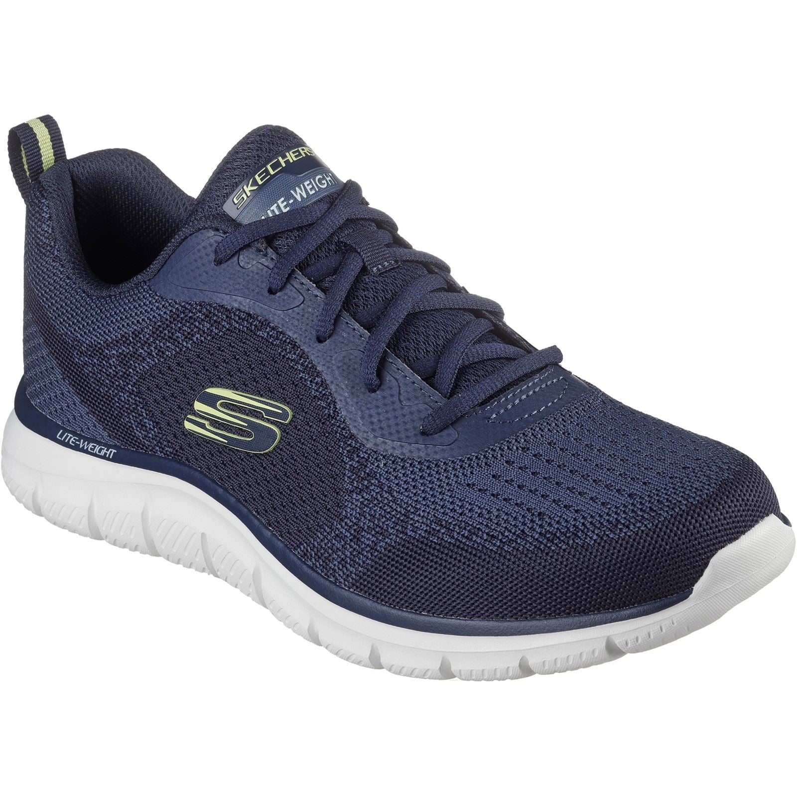 Skechers Track Glendor Sneakers Da Uomo In Sintetico Blu/Verde Lime