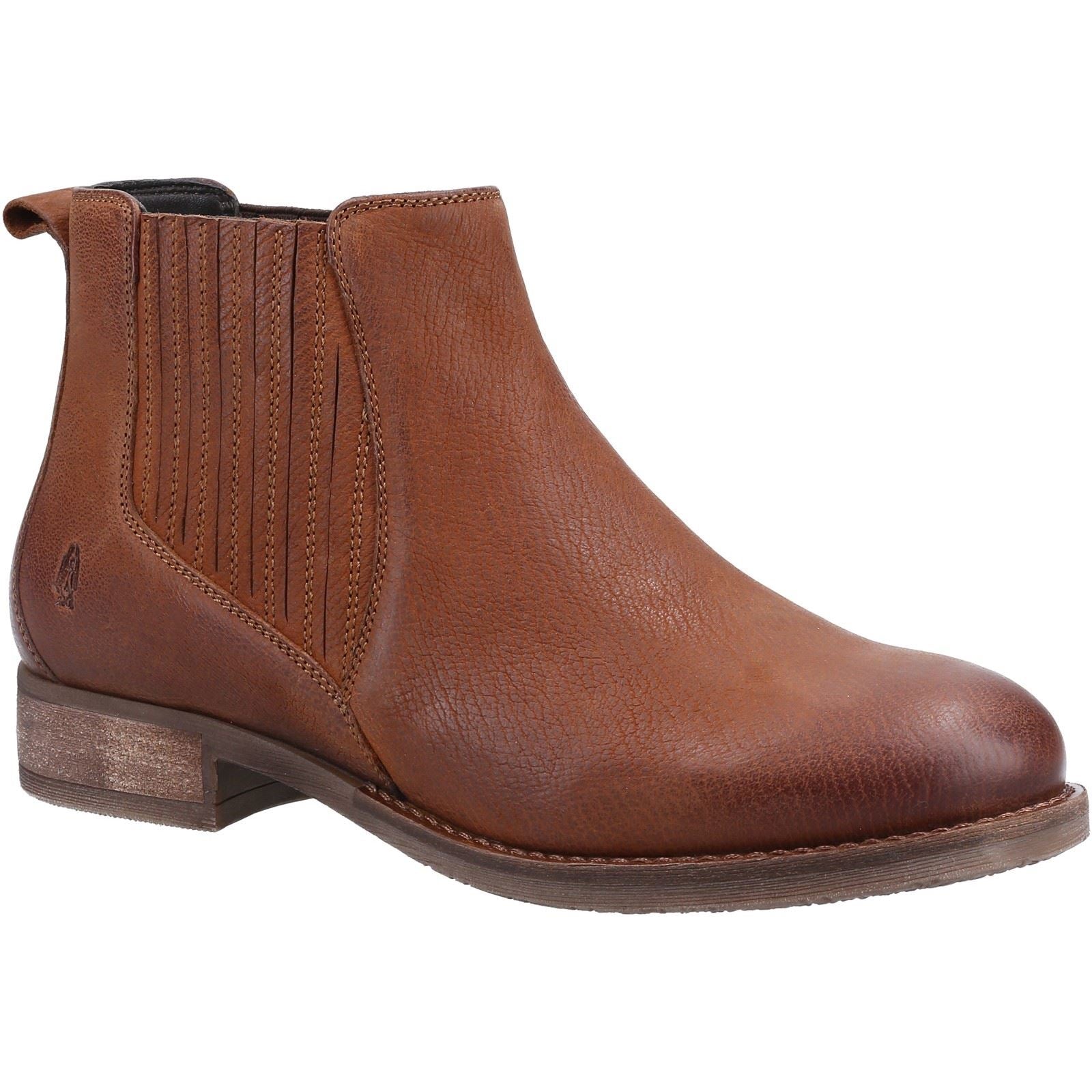 Hush Puppies Edith Stivali In Pelle Da Donna Color Cammello.