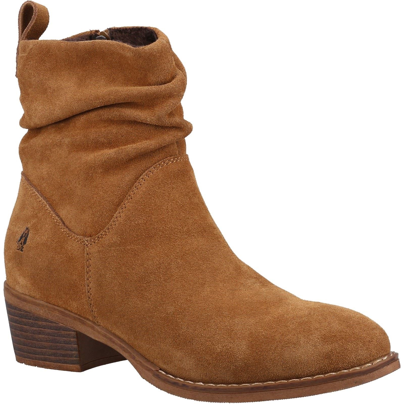 Hush Puppies Iris Stivali Marroni In Camoscio Da Donna