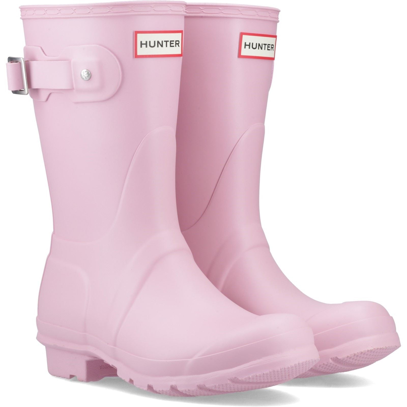 Hunter Original Short Stivali Da Pioggia Rosa Nectar In Gomma Da Donna