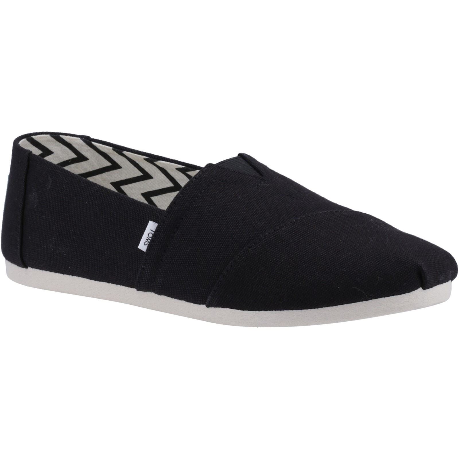 TOMS Alpargata Espadrillas Nere Da Uomo In 100% Cotone