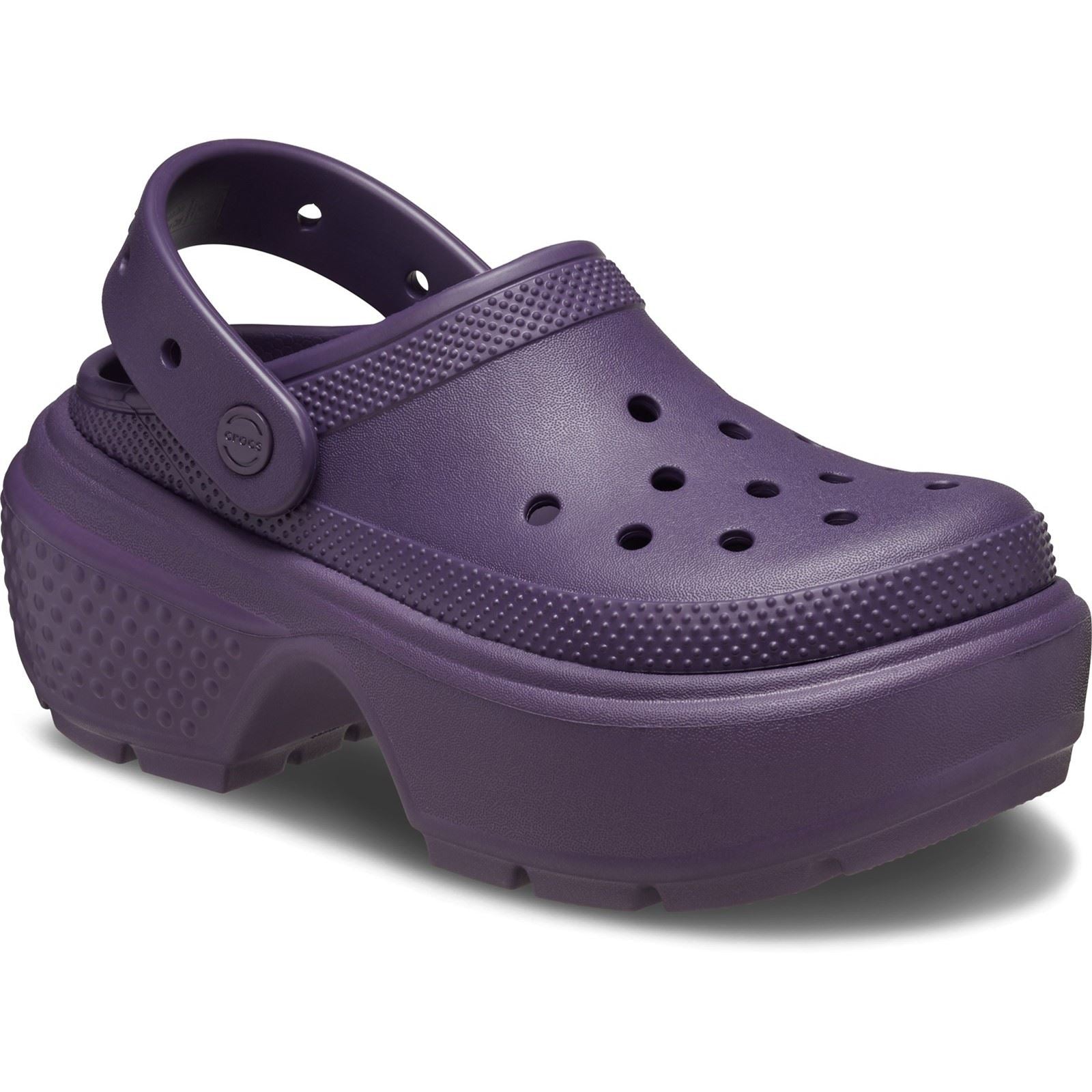 Crocs Stomp Clog Ciabatte Scure In Termoplastica Per Iris Scuro