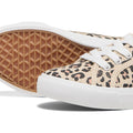 ONLY NICOLA Scarpe Da Ginnastica In Cotone Da Donna Color Crema/Leopardo