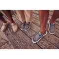 HEYDUDE Wally Coastline Scarpe Da Barca Argento In Tessuto Da Uomo
