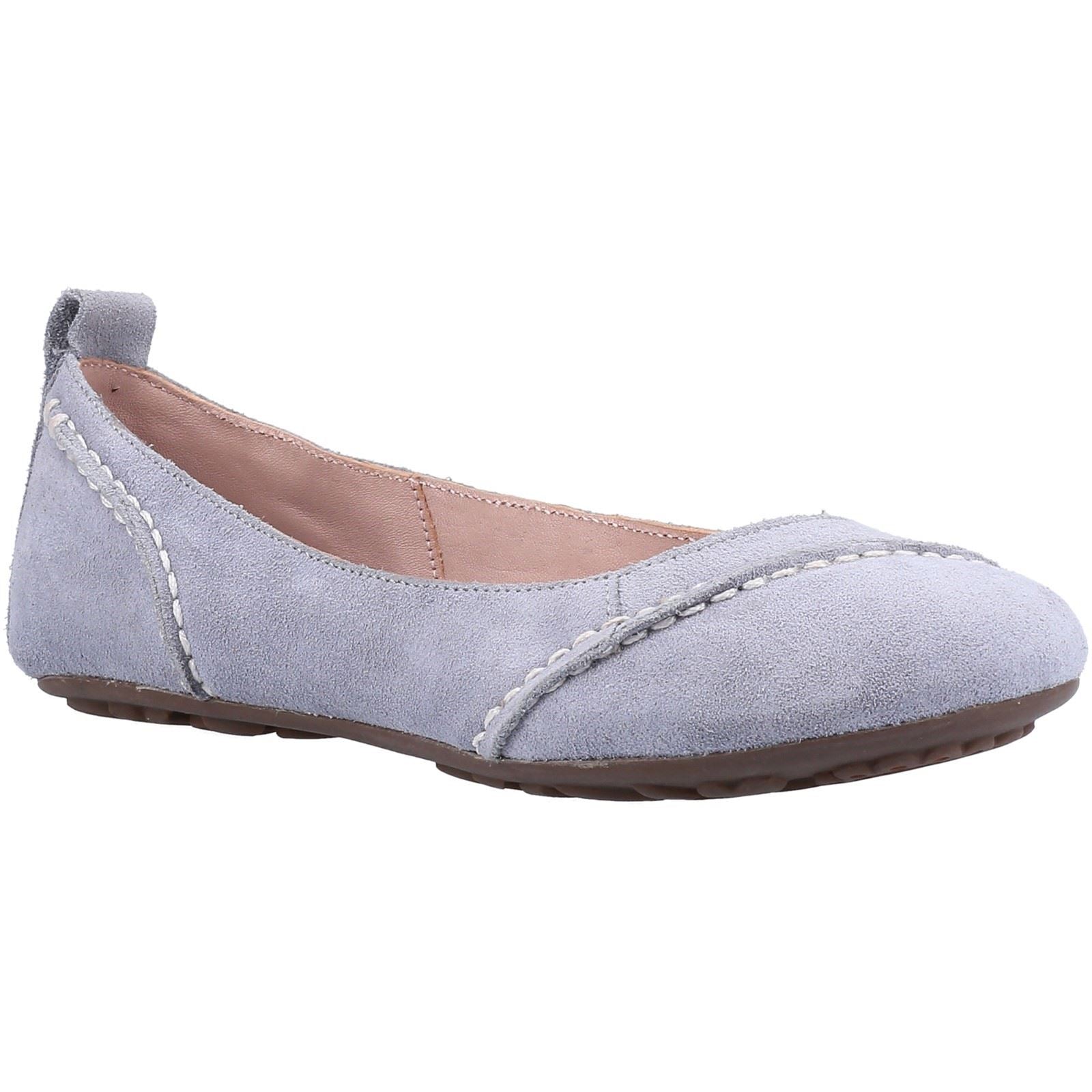 Hush Puppies Janessa Scarpe Basse Blu Polvere Da Donna In Pelle
