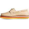 Sperry Authentic Original Stacked Scarpe Da Barca In Pelle Per Donna Color Avorio