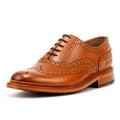 Ben Sherman Sugarman Brogue Scarpe Stringate Da Uomo In Pelle Marrone.