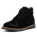 Birkenstock Uppsala Mid Shearling Stivali Da Donna In Pelle Scamosciata Neri