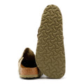 Birkenstock Zoccoli Grigi Kaki Scoloriti In Camoscio Di Boston