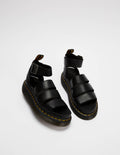 Dr. Martens Clarissa II Quad Donna Nero Sandali con Piattaforma