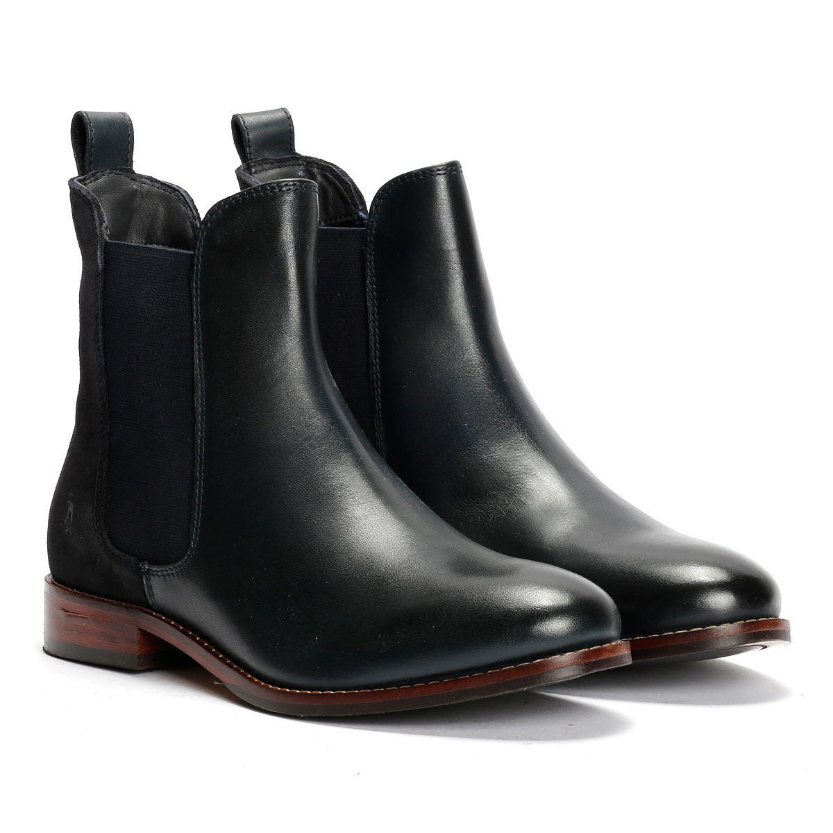 Hush Puppies Colette Stivali Da Donna In Camoscio Blu Scuro
