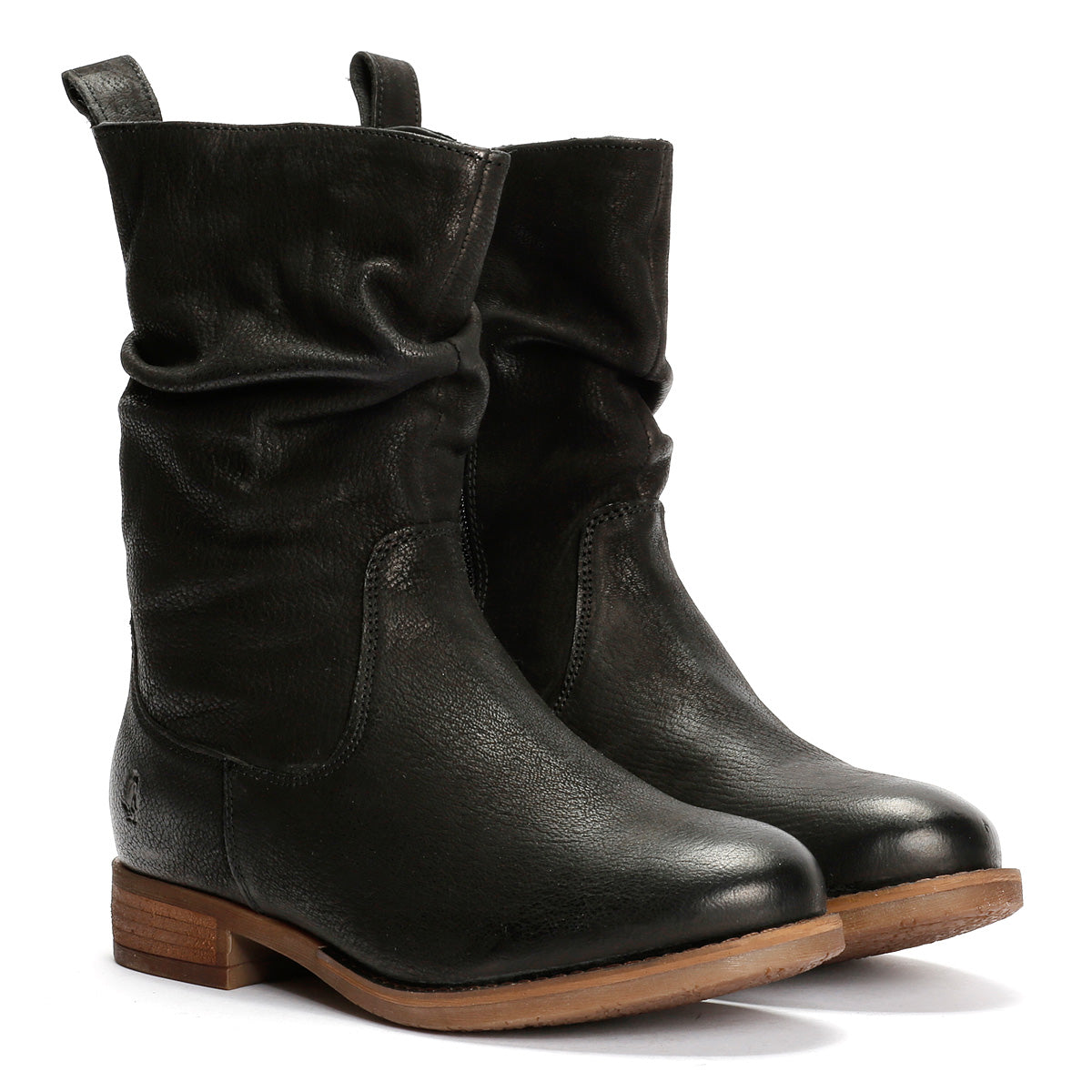 Hush Puppies Emilia Stivali Da Donna In Pelle Nera