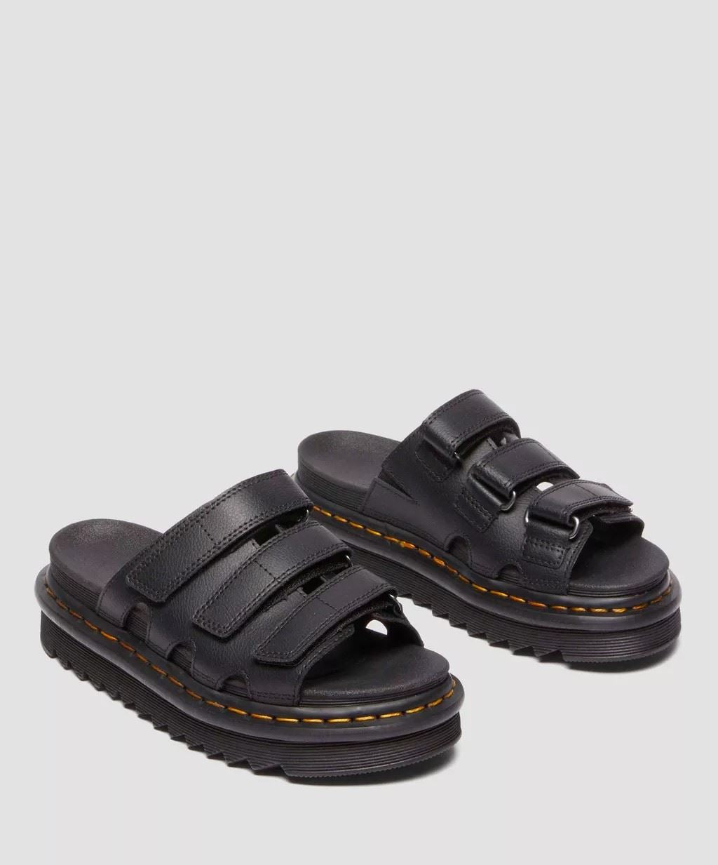 Dr. Martens Raine Athena Ciabatte Nere Da Donna In Pelle