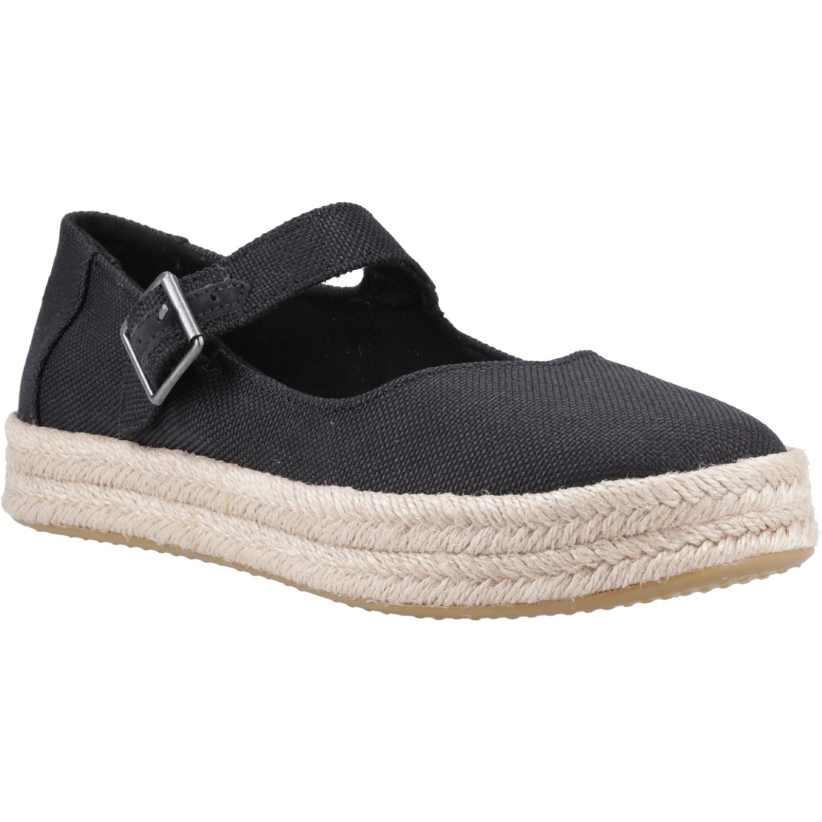 TOMS Carolina Mary Jane Espadrillas Nere Da Donna In Sintetico