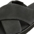 TOMS Mae Crossover Sandali Neri In Pelle Da Donna