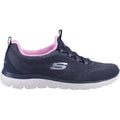 Skechers Summits New Nature Sneakers Da Donna In Tessuto Blu Marino/Rosa