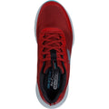 Skechers Edgeride Rekze Scarpe Da Ginnastica In Tessuto Da Uomo Bordeaux/Grigio