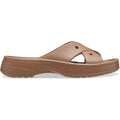 Crocs Classic Cross Strap Sandali In Termoplastica Color Cioccolato Al Latte Da Donna