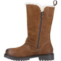 Hush Puppies Winnie Stivali In Pelle Da Donna Color Cammello.