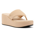 FitFlop Platfforms Wedge Sandali Beige Da Donna