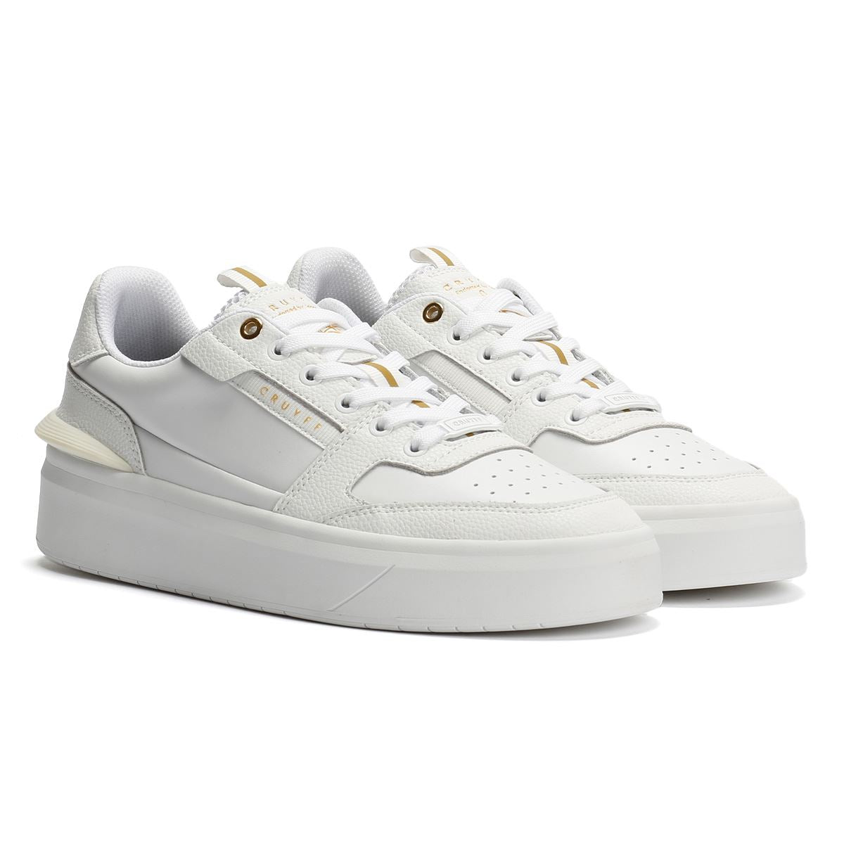 Cruyff Endorsed Tennis Sneakers Bianche In Pelle Da Uomo