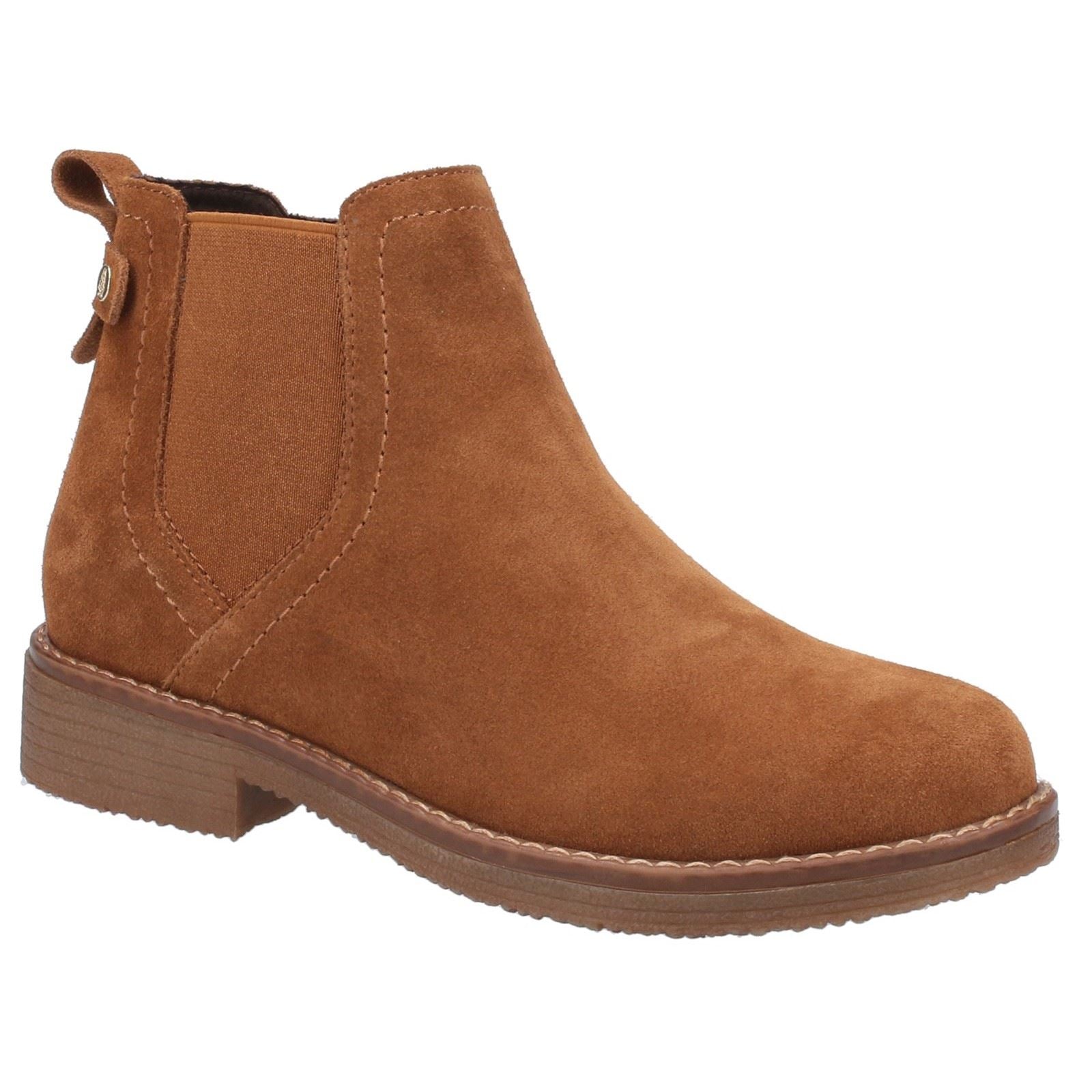 Hush Puppies Maddy Stivali Marroni In Camoscio Da Donna