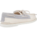 Sperry Authentic Original 2-Eye Seacycled Scarpe In Cotone Color Crema Da Uomo Con Lacci.