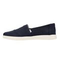 TOMS Alpargata Plus Heritage Scarpe Da Donna In Tela Blu Con Zeppa.