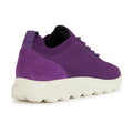 Geox D Spherica A Sneakers Viola In Pelle Da Donna