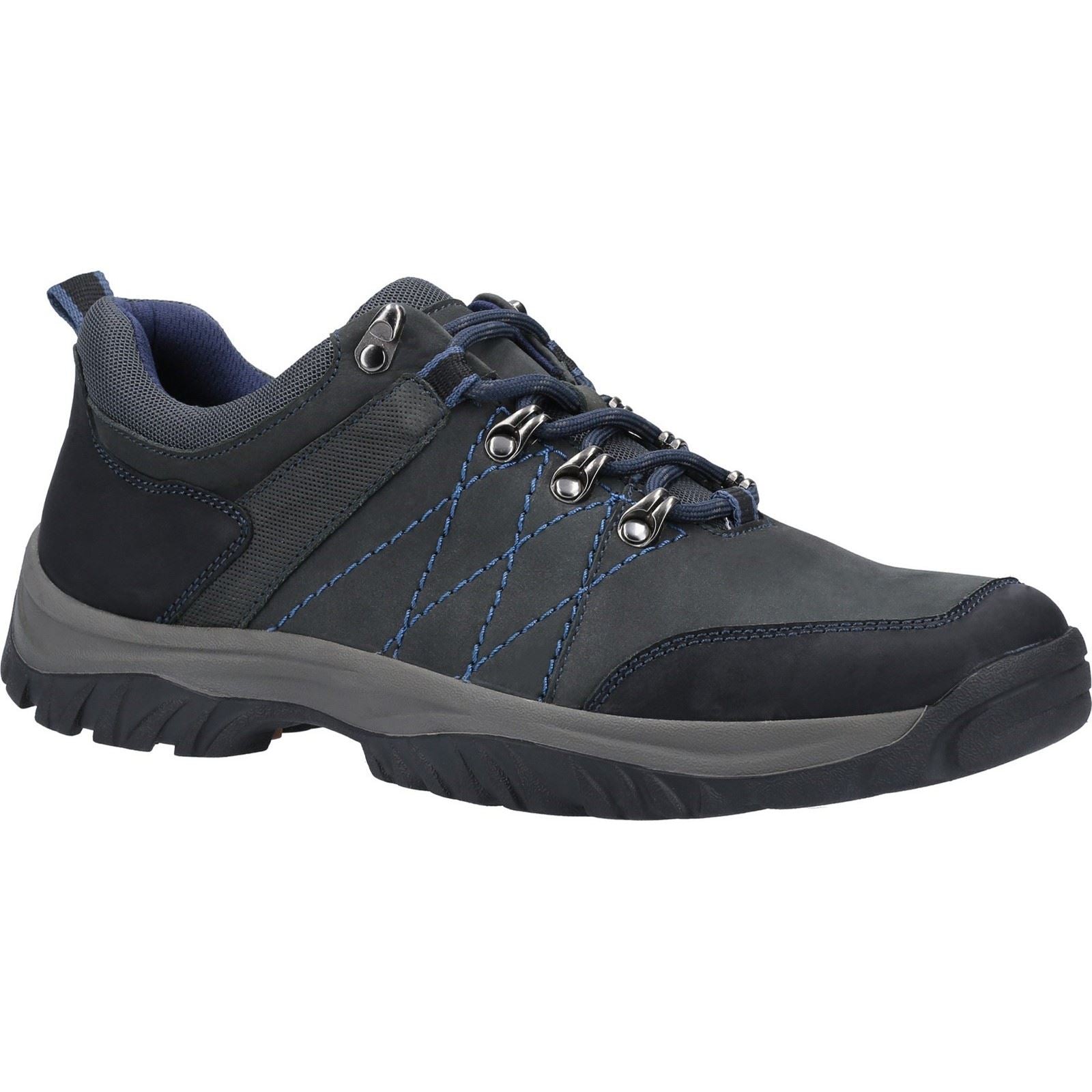 Cotswold Toddington Scarpe Stringate In Pelle Blu Scuro Da Uomo