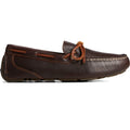 Sperry Driver 1 Eye Scarpe Da Uomo In Pelle Color Amaretto