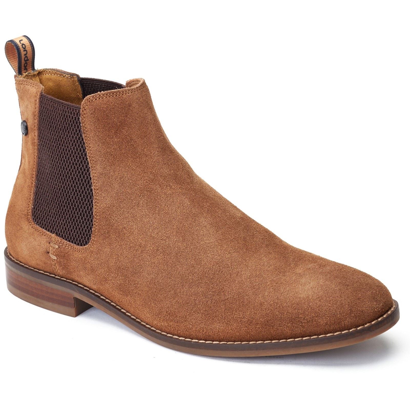 Base London Virgil Stivali Da Uomo In Pelle Color Zenzero