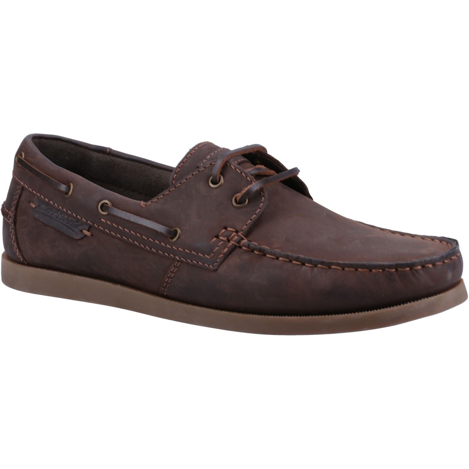 Cotswold Bartrim Scarpe Da Barca In Pelle Marrone Da Uomo
