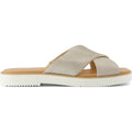 TOMS Mae Crossover Sandali Da Donna In Pelle Color Champagne
