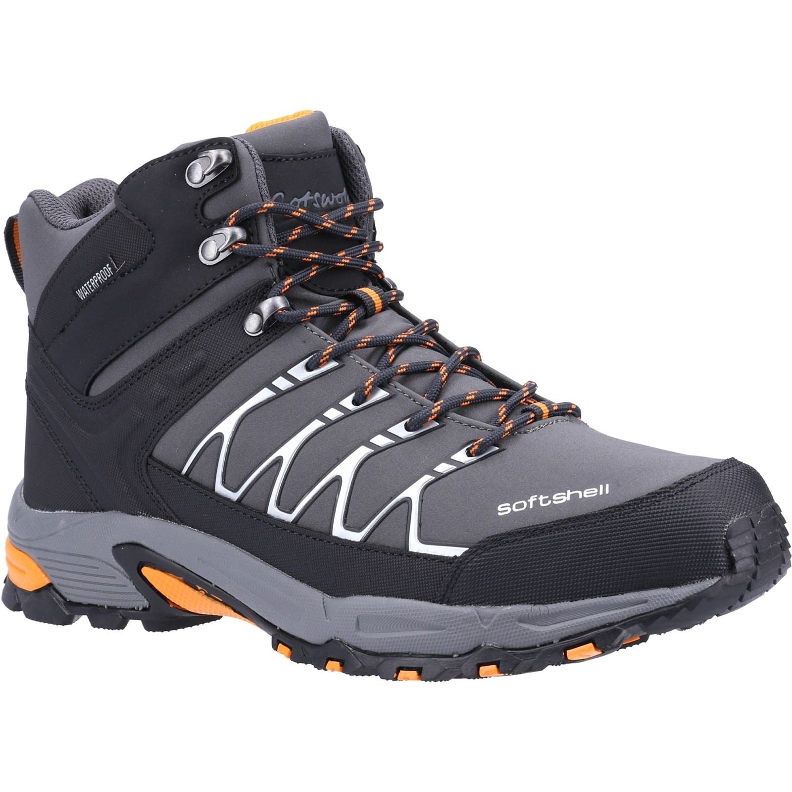 Cotswold Abbeydale Mid Scarpe Da Trekking Grigie/Arancioni Da Uomo