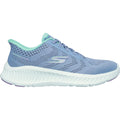 Skechers Go Walk Now Khloe Scarpe Da Ginnastica Da Donna In Tessuto Blu/Verde