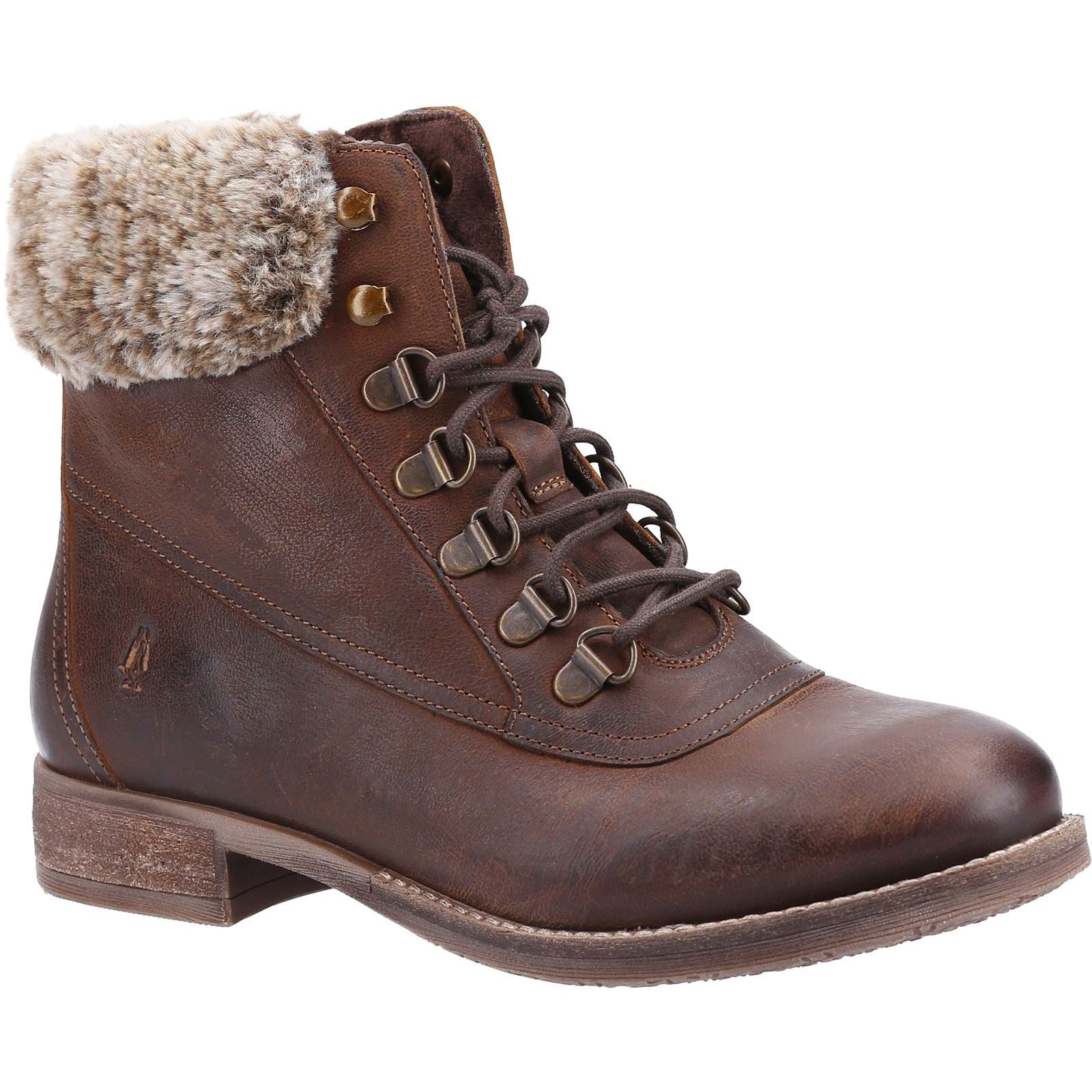 Hush Puppies Effie Stivali Marroni In Ecopelliccia Da Donna