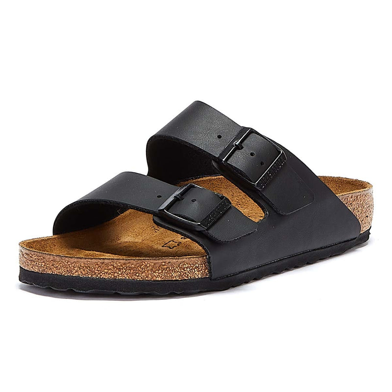 Birkenstock Arizona Birko-Flor Men's Black Sandals Narrow