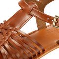Tower London Hurache Sandali Da Donna In Pelle Marrone
