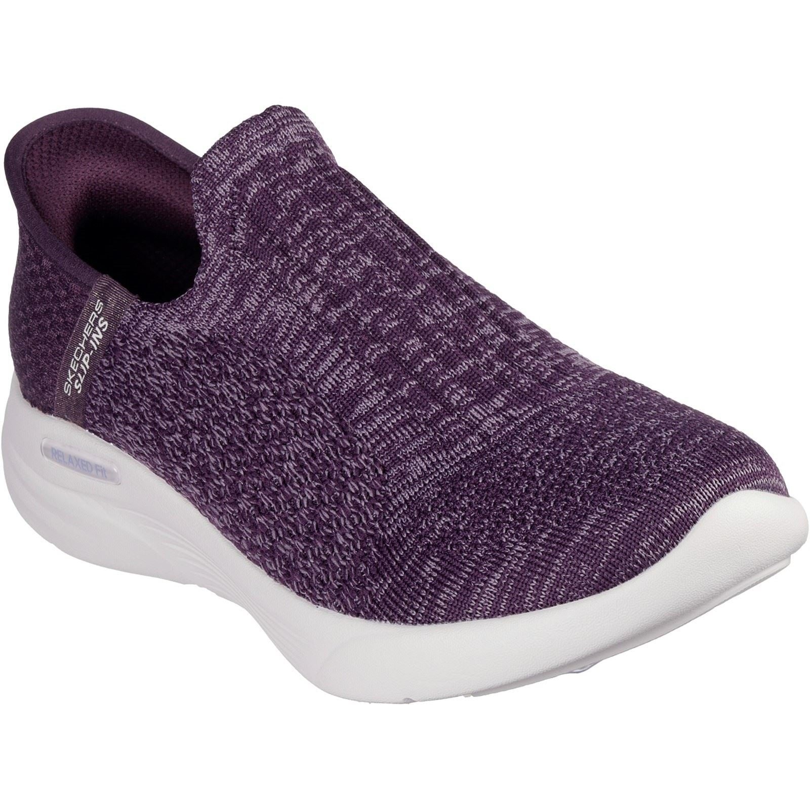 Skechers Relaxed Fit Sport Sneakers Da Donna In Poliestere Viola Scuro
