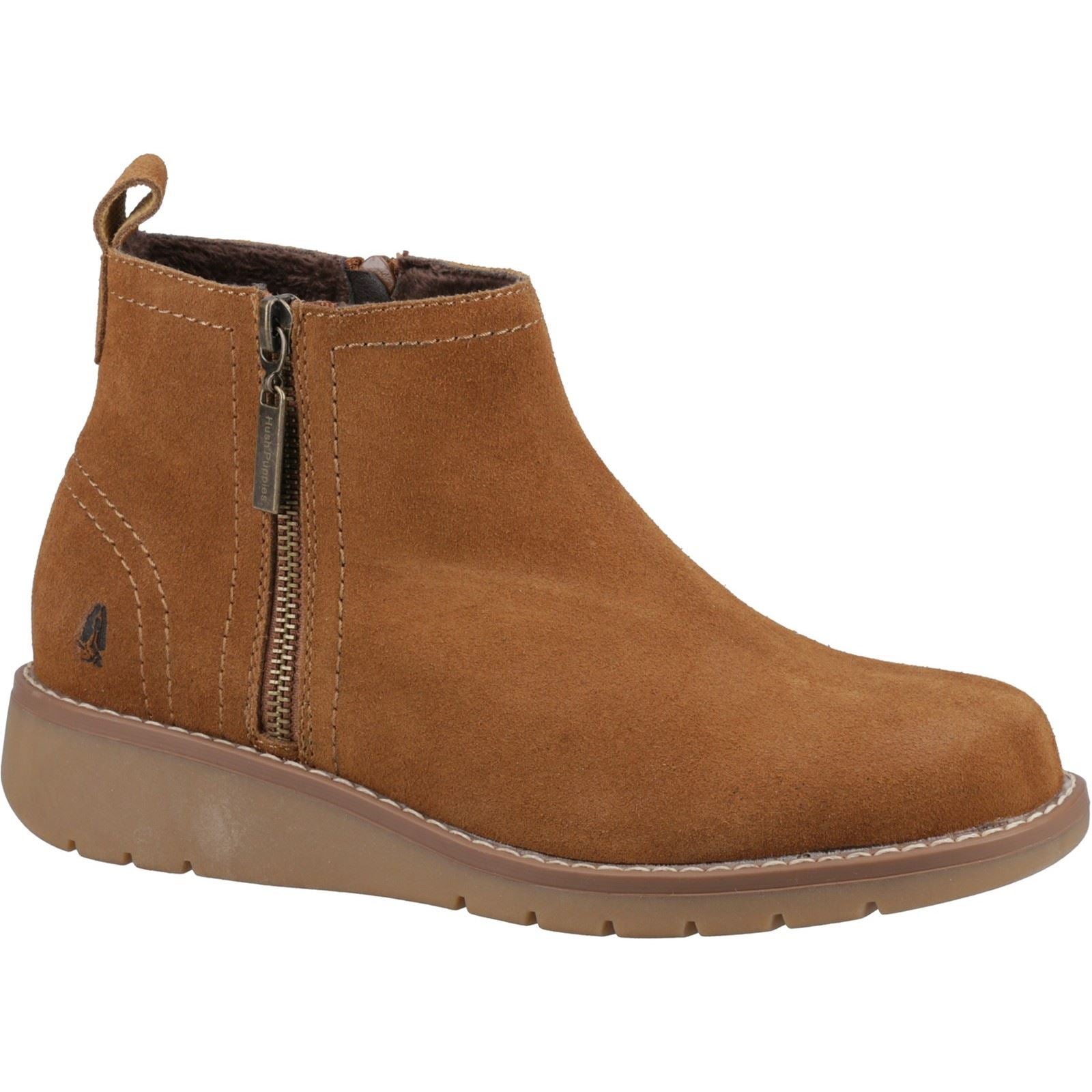 Hush Puppies Libby Stivali Marroni In Camoscio Da Donna