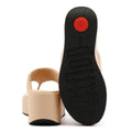 FitFlop Platfforms Wedge Sandali Beige Da Donna